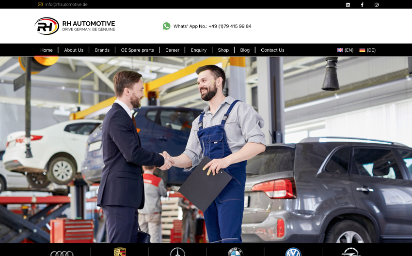 RH Automotive Website