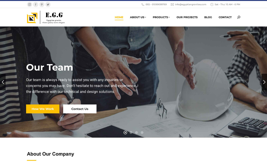 Egyptian Granites Website