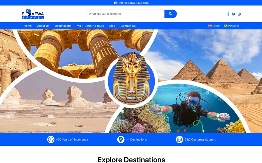 Elsafwa Travel Webite